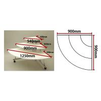 3段テーブルコーナー(白)